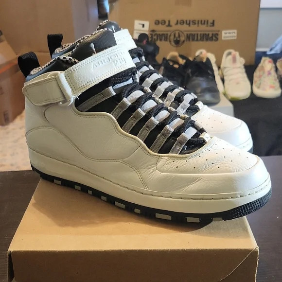 Air Jordan 10 Retro Fusion  (AJF 10) Rare "Cement" (2010) Men 10 Womens 11.5 EUC - Picture 3 of 10